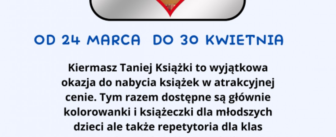 „Kiermasz Taniej Książki”